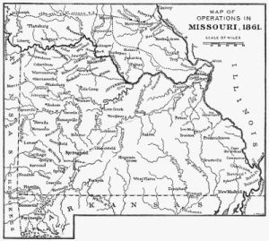 Civil War Era Missouri Map
