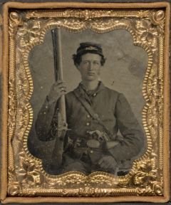 Unidentified Soldier with Rifle