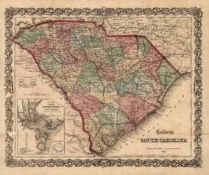South Carolina Civil War Map