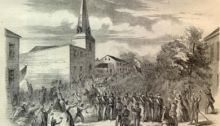 9th Indiana Volunteers Arriving in Danville, Kentucky Following Union Victory in the Battle of Perryville