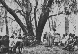 Teaching former slave children on Port Royal Island