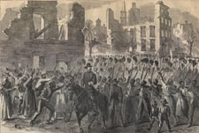 The 55th Massachusetts marching through Charleston