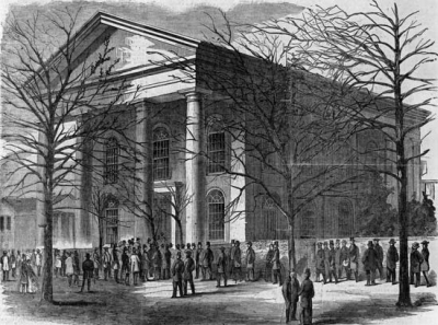 First Baptist Columbia during the hosting of the 1860 South Carolina Secession Convention
