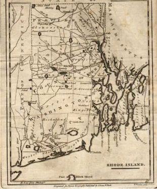 Rhode Island Map 19th Century