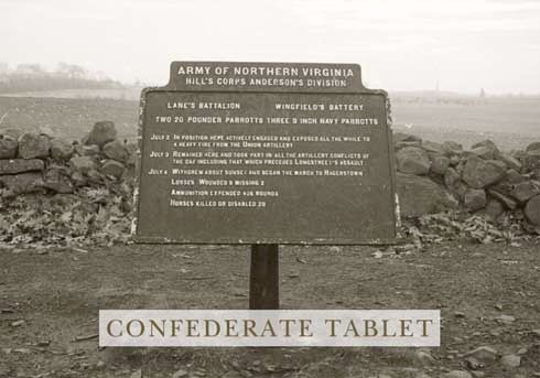 Hampden (Virginia) Artillery, Gettysburg Marker