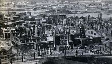 Gutted Buildings After the Troy, New York Fire of May 10, 1862